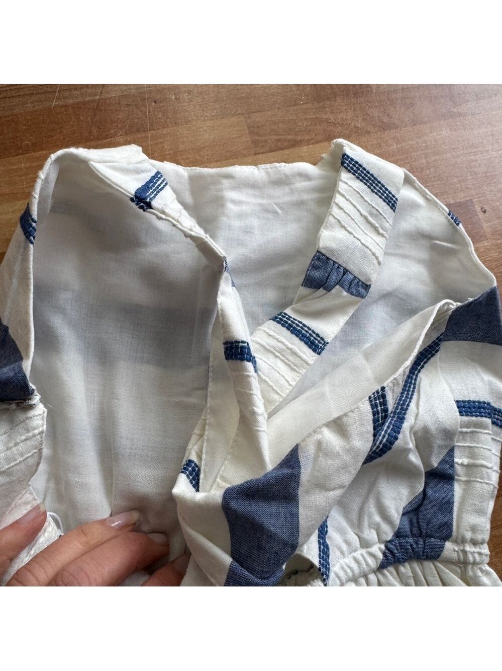 Mayoral summer blue and white striped halter style size 10 nwt - Picture 8 of 11